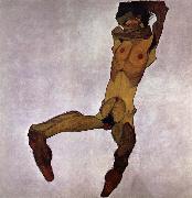 Egon Schiele Seated Male Nude Sweden oil painting artist